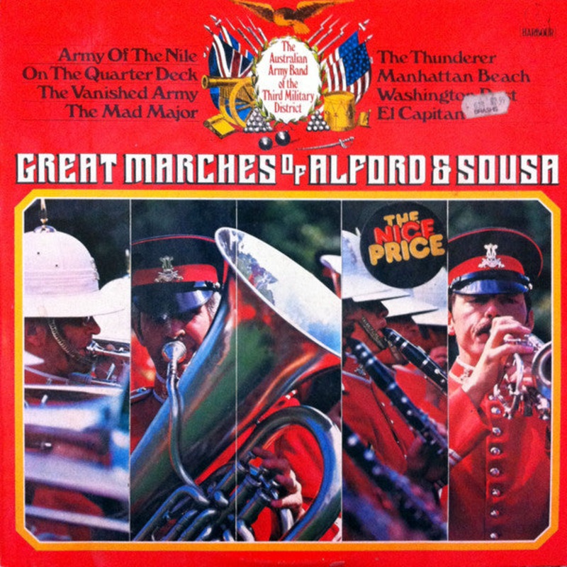The Australian Army Band Of The Third Military District* – Great Marches Of Alford & Sousa (LP) (Very Good Plus (VG+))