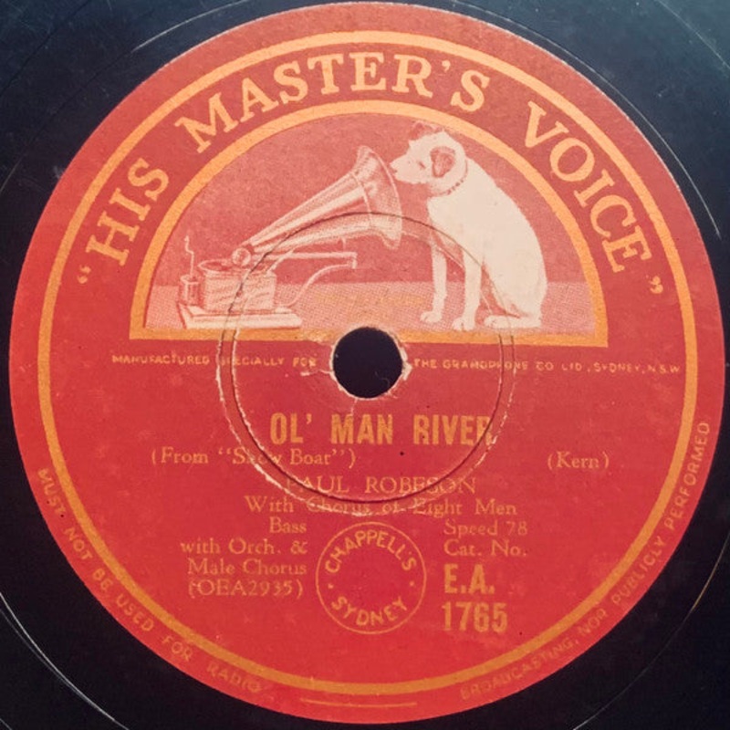 Paul Robeson / Paul Robeson With Elisabeth Welch – Ol’ Man River / I Still Suits Me (Shellac, 10) (Good Plus (G+))