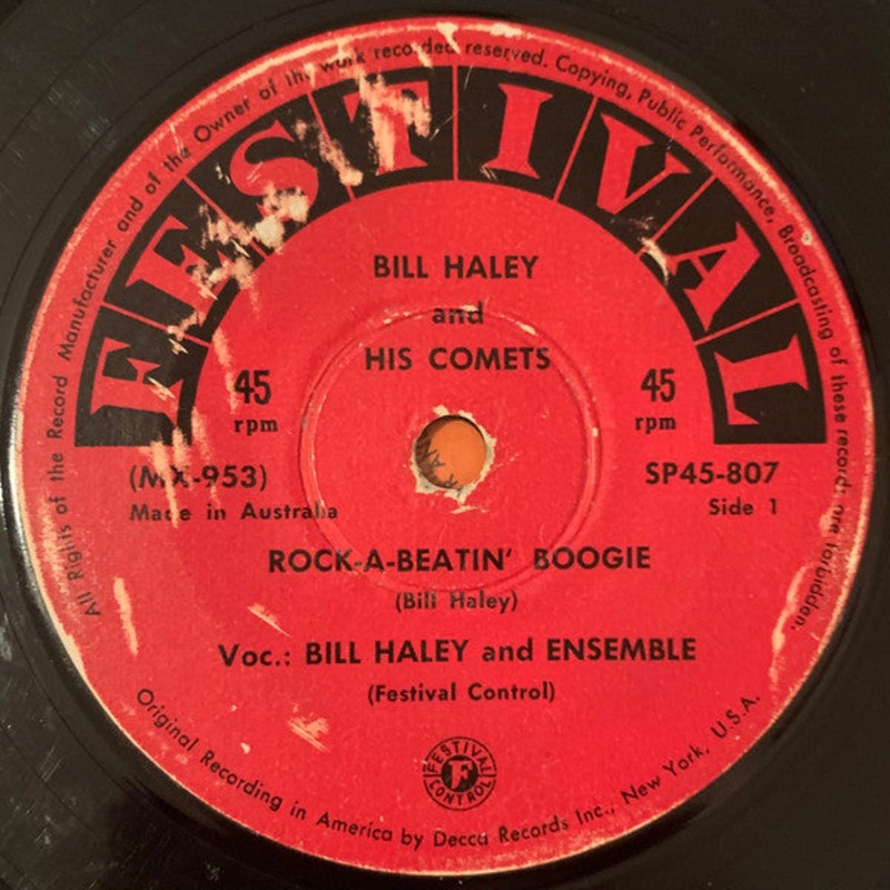 Bill Haley And His Comets – Rock-A-Beatin’ Boogie (7, Single, Mono) (Very Good (VG))