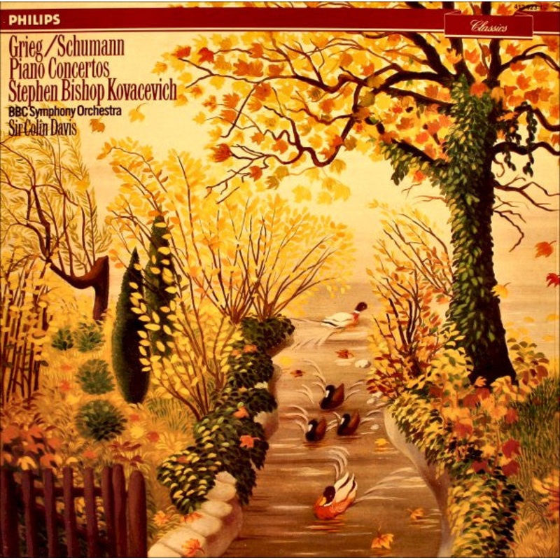 Edvard Grieg / Robert Schumann – Stephen Bishop-Kovacevich  BBC Symphony Orchestra  Sir Colin Davis – Piano Concertos (LP, Album, RE) (Very Good Plus (VG+))