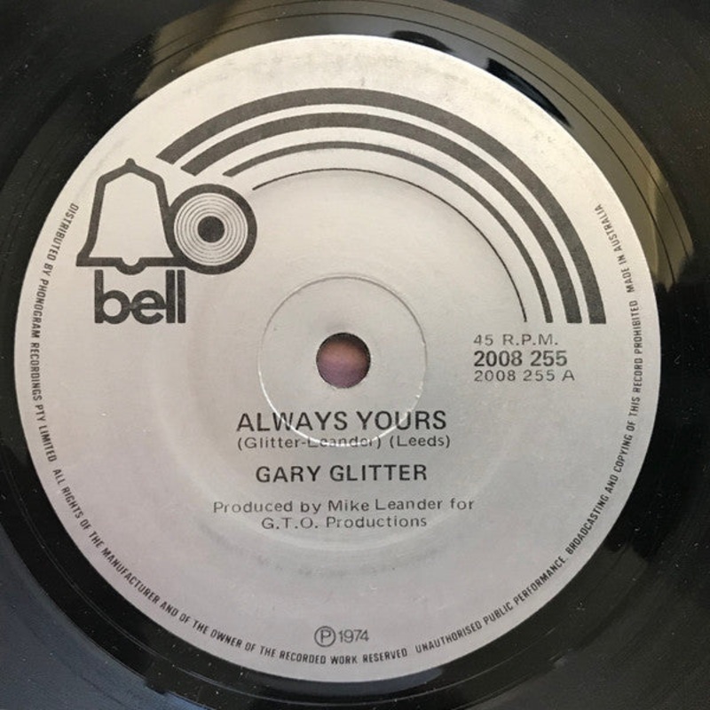 Gary Glitter – Always Yours (7, Single) (Very Good Plus (VG+))