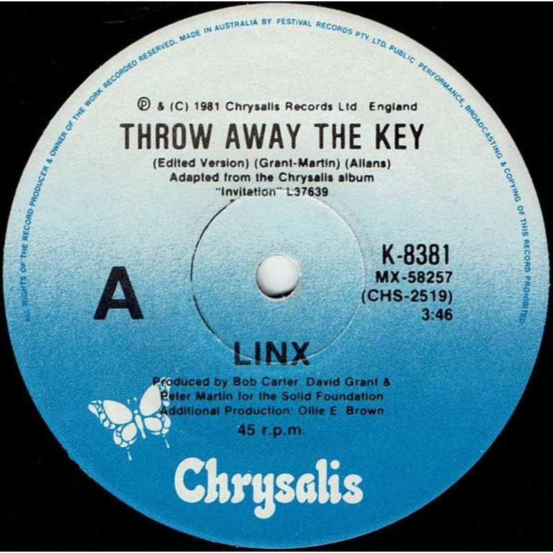 Linx – Throw Away The Key (7, Single) (Very Good Plus (VG+))
