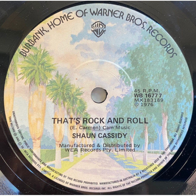 Shaun Cassidy – That’s Rock ‘N’ Roll (7, Single) (Very Good (VG))