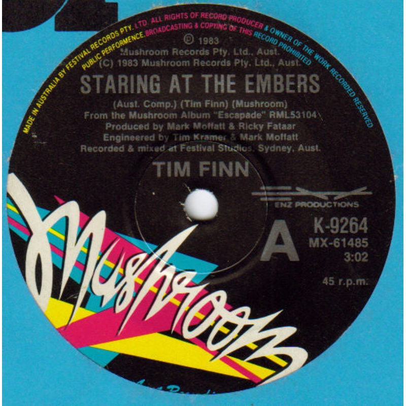 Tim Finn – Staring At The Embers / Through The Years (7, Single) (Very Good Plus (VG+))