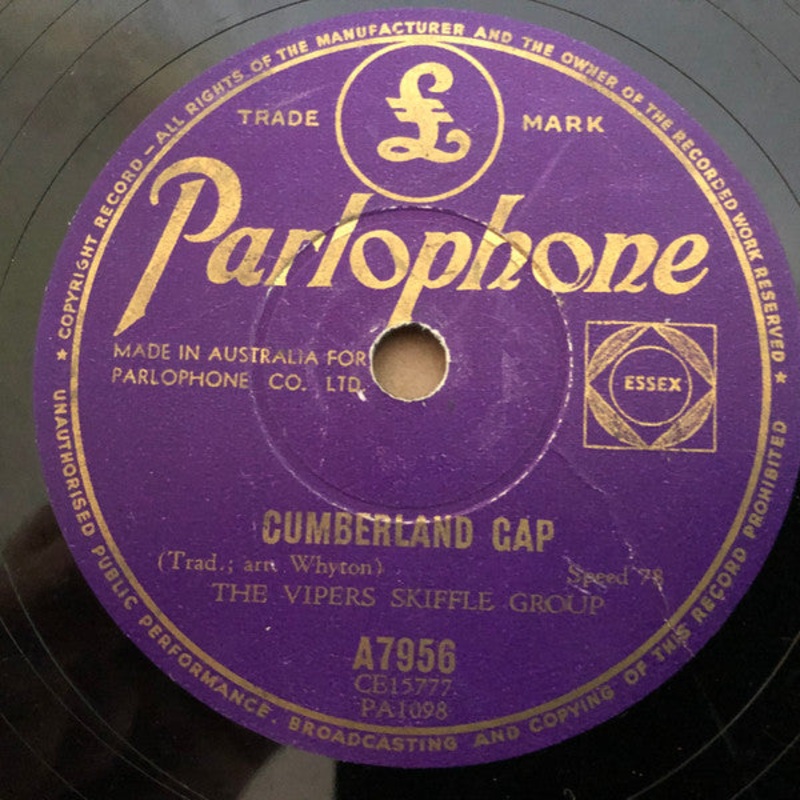 The Vipers Skiffle Group – The Cumberland Gap / Maggie May (Shellac, 10) (Very Good (VG))
