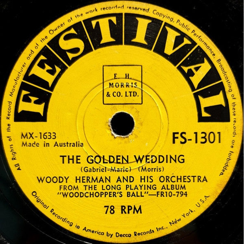 Woody Herman And His Orchestra – The Golden Wedding / Woodchoppers Ball (Shellac, 10, Mono) (Very Good Plus (VG+))