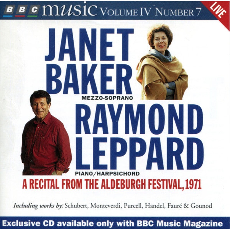 Janet Baker, Raymond Leppard – A Recital From The Aldeburgh Festival, 1971 (CD, Album) (Very Good Plus (VG+))