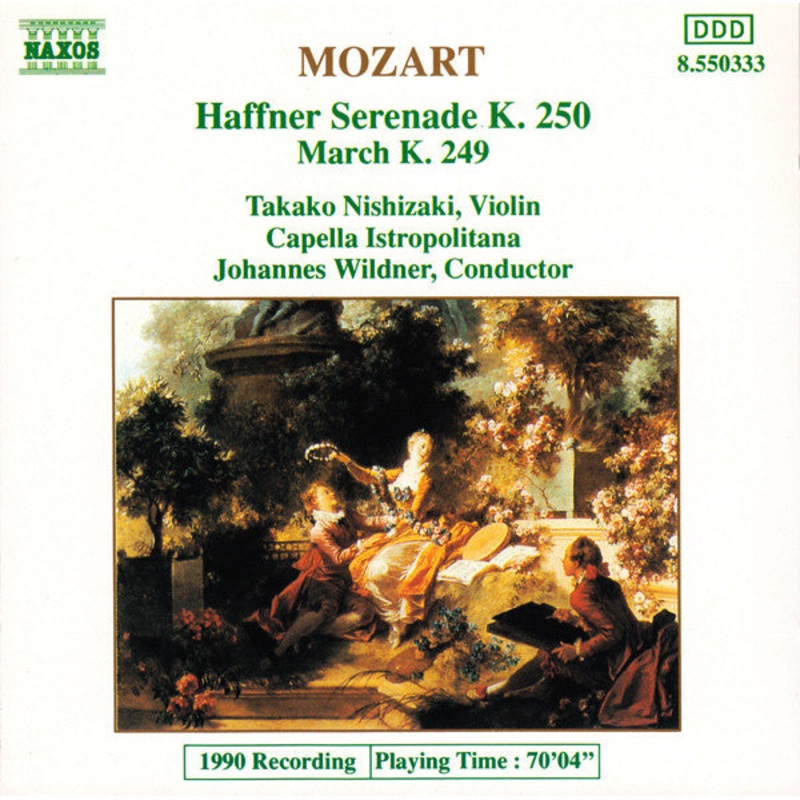 Mozart*, Takako Nishizaki, Capella Istropolitana, Johannes Wildner – Haffner Serenade K. 250 / March K. 249 (CD) (Very Good Plus (VG+))