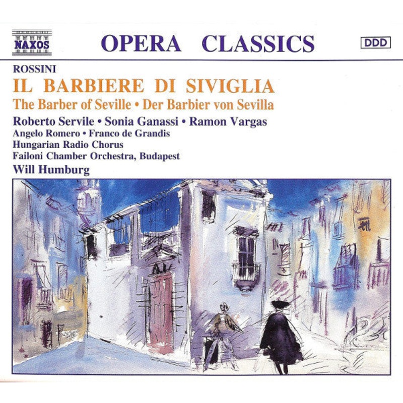 Rossini* – Servile*, Ganassi*, Vargas*, Romero*, Hungarian Radio Chorus*, Failoni Chamber Orchestra, Budapest, Will Humburg – Il Barbiere Di Siviglia  The Barber Of Seville  Der Barbier von Sevilla (3xCD, Album) (Very Good Plus (VG+))
