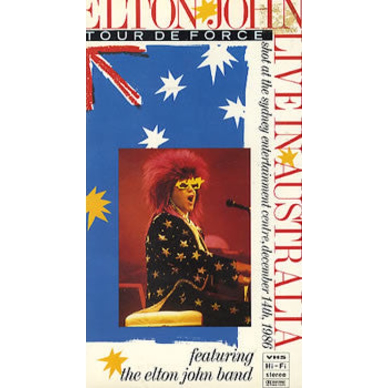 Elton John – Live In Australia (Featuring The Elton John Band) (VHS) (Very Good Plus (VG+))
