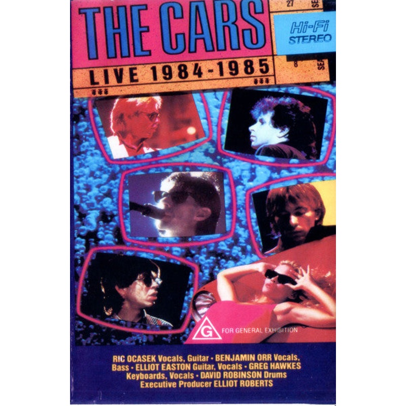 The Cars – Live 1984 – 1985 (VHS, PAL) (Very Good Plus (VG+))