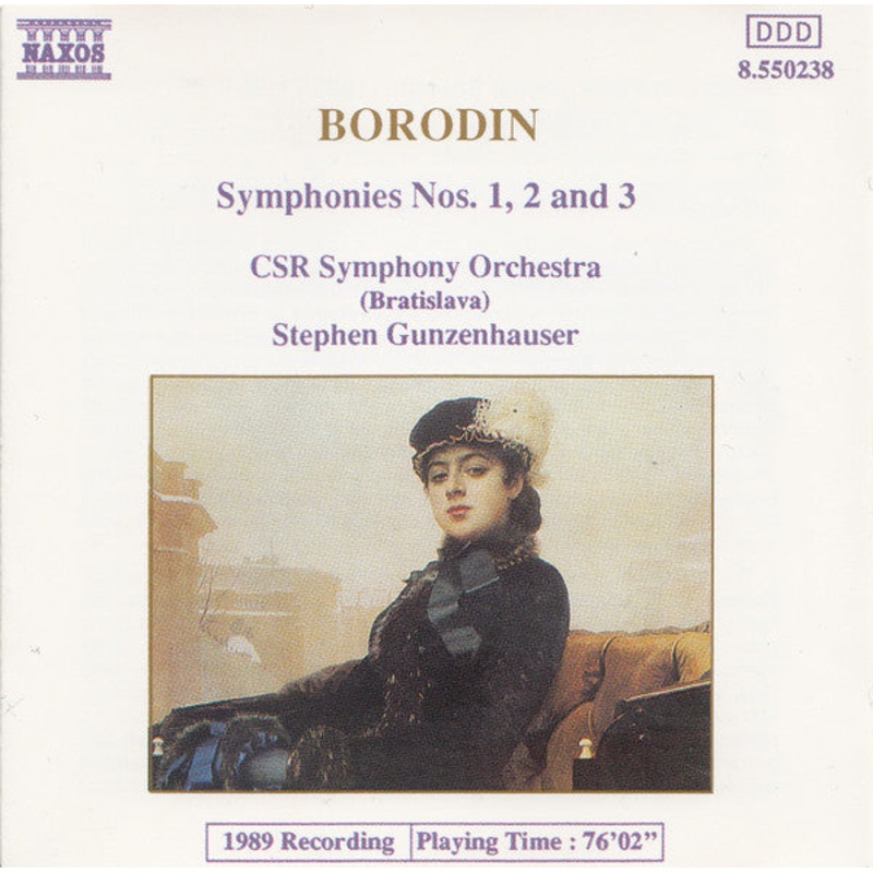 Alexander Borodin / Stephen Gunzenhauser / Slovak Radio Symphony Orchestra – Symphonies Nos. 1, 2 And 3 (CD, Album, RE) (Very Good Plus (VG+))