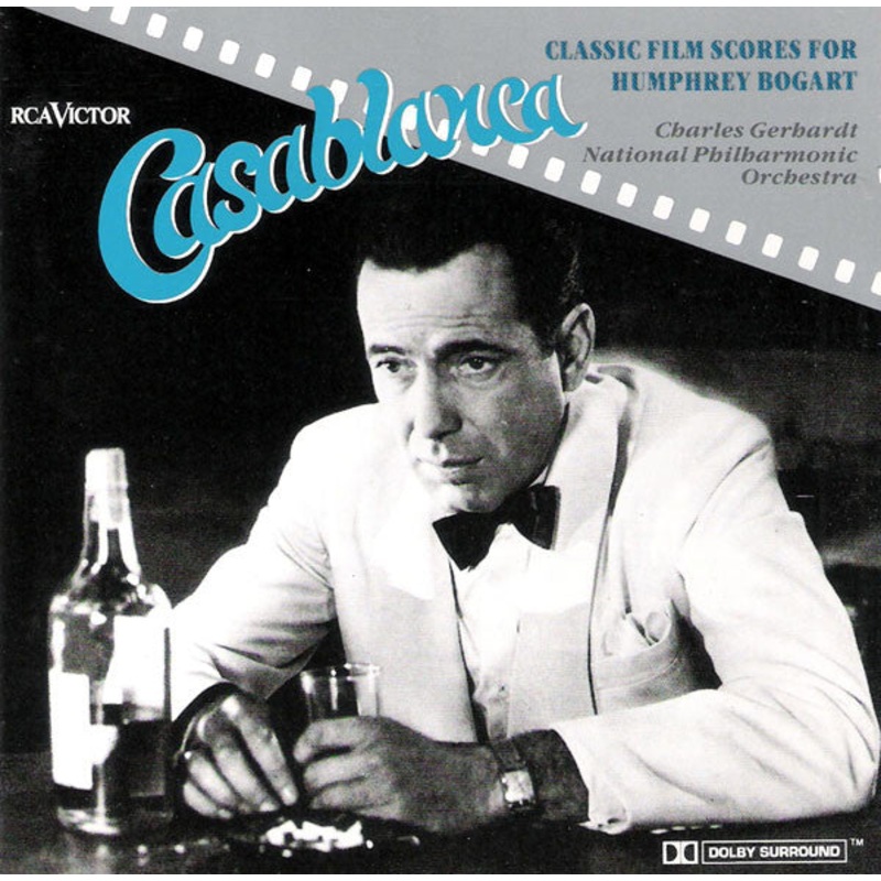 Charles Gerhardt, National Philharmonic Orchestra – Casablanca – Classic Film Scores For Humphrey Bogart (CD, Album, RE, RM, Dol) (Very Good (VG))