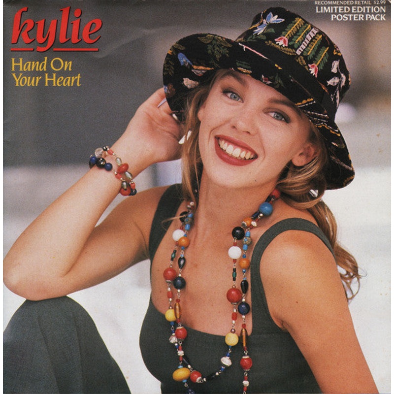 Kylie* – Hand On Your Heart (7, Single, Ltd, Pos) (Good Plus (G+))