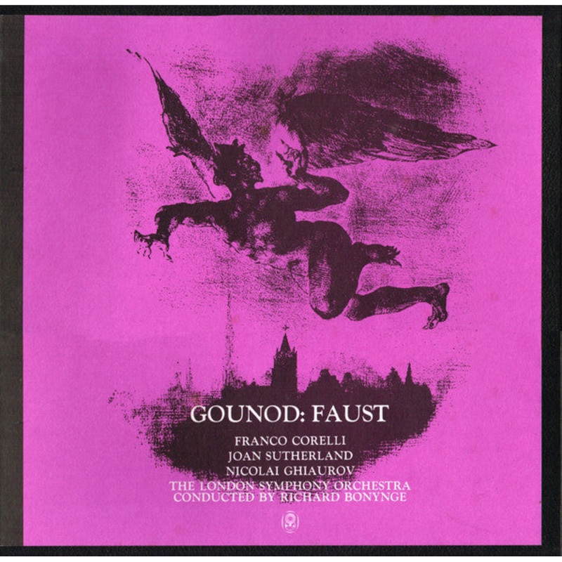 Gounod* : Franco Corelli / Joan Sutherland / Nicolai Ghiaurov / London Symphony Orchestra Conducted By Richard Bonynge – Faust (4xLP, Album, Club + Box) (Very Good Plus (VG+))
