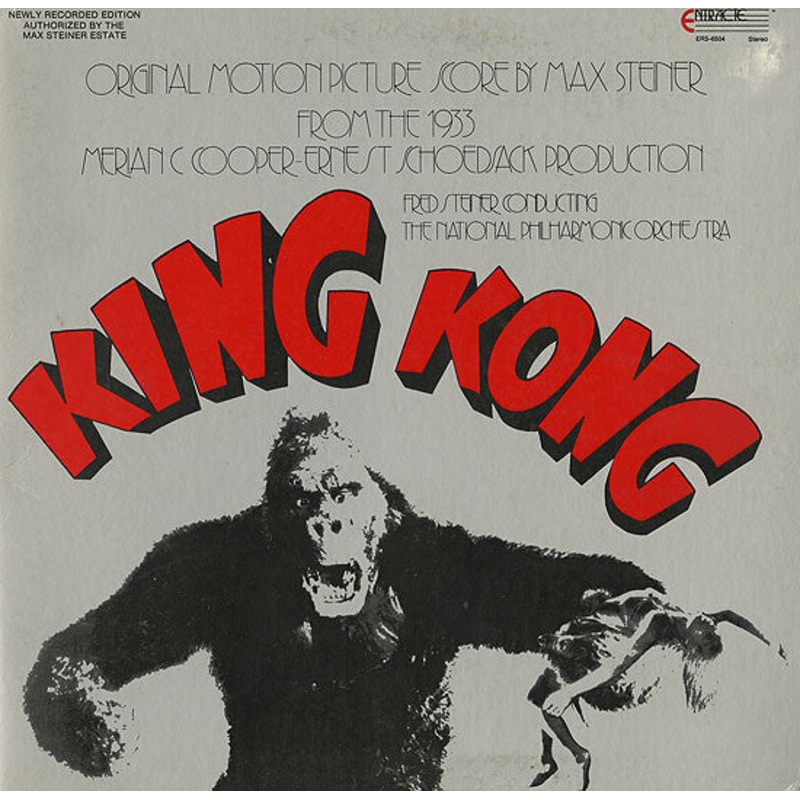 The National Philharmonic Orchestra*, Fred Steiner, Max Steiner – King Kong: The Original Motion Picture Score 1933 (LP, Dol) (Very Good Plus (VG+))