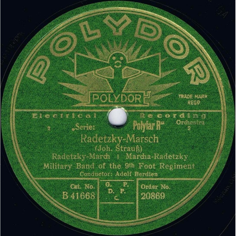 Military Band Of The 9th Foot Regiment* Conductor: Adolf Berdien – Freischar Ltzows Waffenruhm / Radetzky-Marsch (Shellac, 10) (Very Good Plus (VG+))