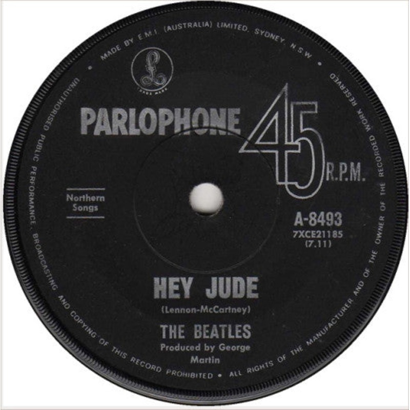 The Beatles – Hey Jude (7, Single, Mono, Fir) (Very Good (VG))