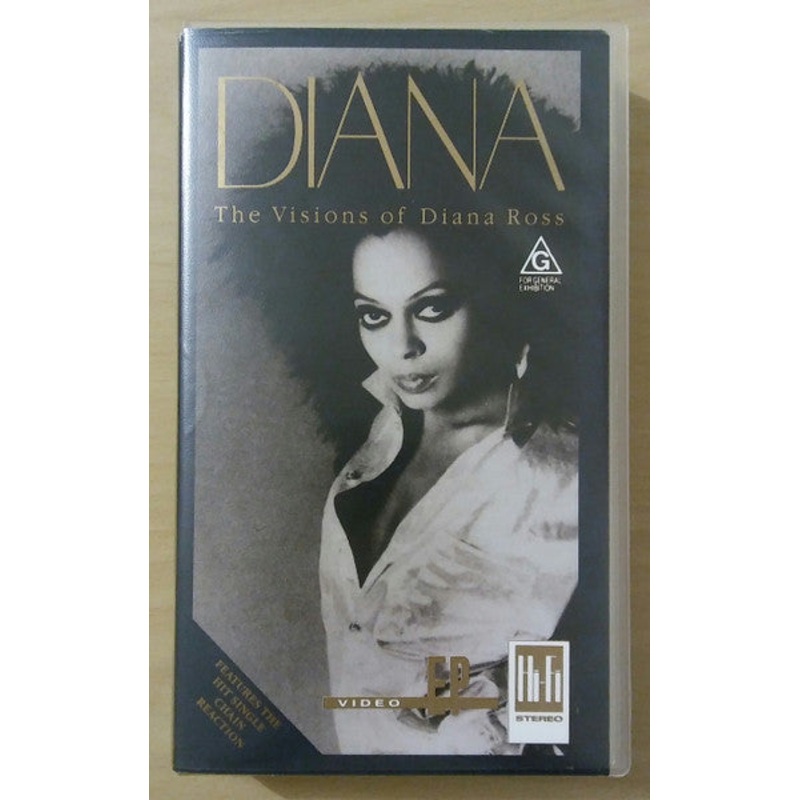 Diana Ross – The Visions Of Diana Ross (VHS, EP, PAL, HI-) (Very Good Plus (VG+))