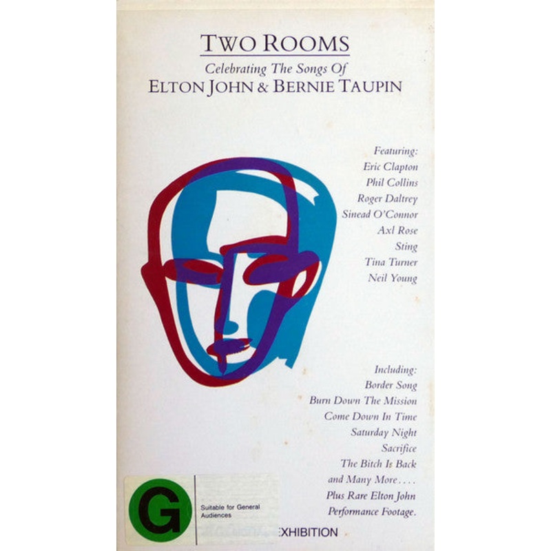 Various – Two Rooms  Celebrating The Songs Of Elton John & Bernie Taupin (VHS, PAL) (Very Good Plus (VG+))