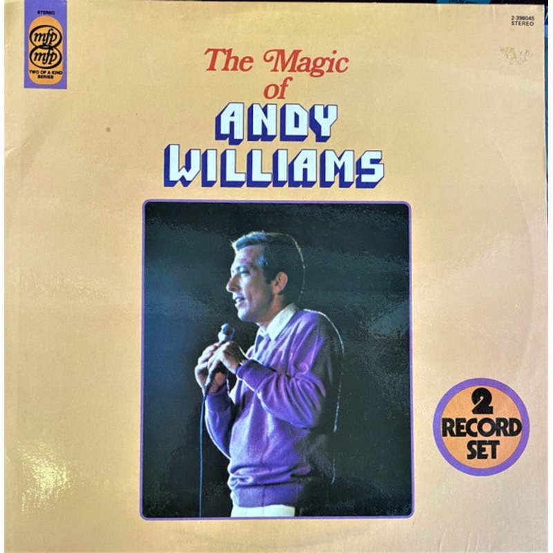 Andy Williams – The Magic of Andy Williams (2xLP, Comp) (Good Plus (G+))