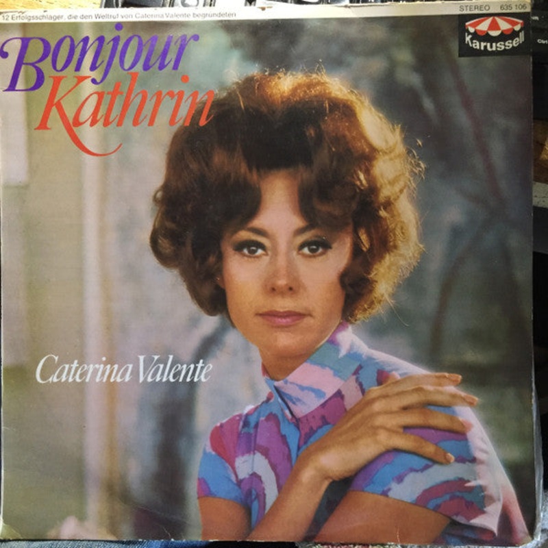 Caterina Valente – Bonjour Kathrin (LP, Comp) (Good Plus (G+))