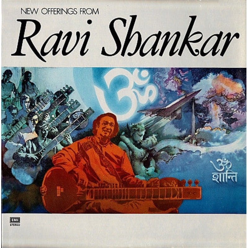 Ravi Shankar – New Offerings From Ravi Shankar (LP, Album) (Good Plus (G+))
