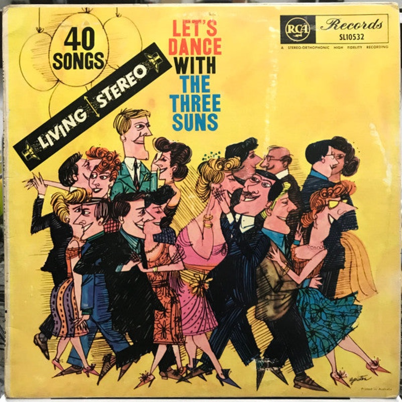 The Three Suns – Let’s Dance With The Three Suns (LP, Album) (Good Plus (G+))