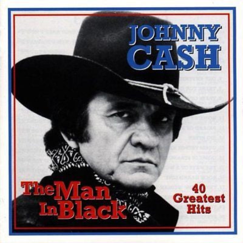 Johnny Cash – The Man In Black – 40 Greatest Hits (2xCD, Album, Comp) (Very Good (VG))