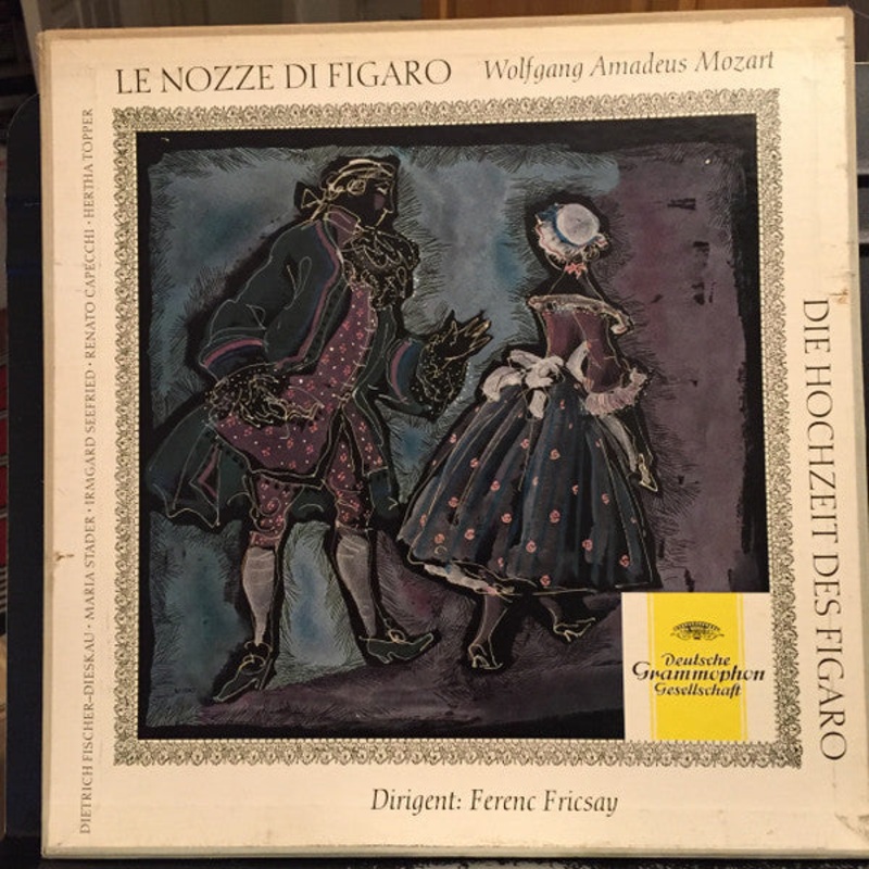 Wolfgang Amadeus Mozart  Ferenc Fricsay, Dietrich Fischer-Dieskau  Maria Stader  Irmgard Seefried  Renato Capecchi  Hertha Tpper – Le Nozze Di Figaro = Die Hochzeit Des Figaro (Box + 3xLP, Mono) (Very Good Plus (VG+))
