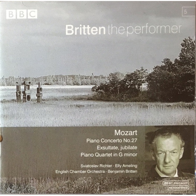 Mozart*, Sviatoslav Richter  Elly Ameling  English Chamber Orchestra  Benjamin Britten – Piano Concerto No.27 / Exsultate, Jubilate / Piano Quartet In G Minor (CD, RM) (Very Good Plus (VG+))