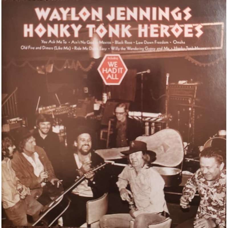 Waylon Jennings – Honky Tonk Heroes (CD, Album, RE, RM) (Very Good Plus (VG+))