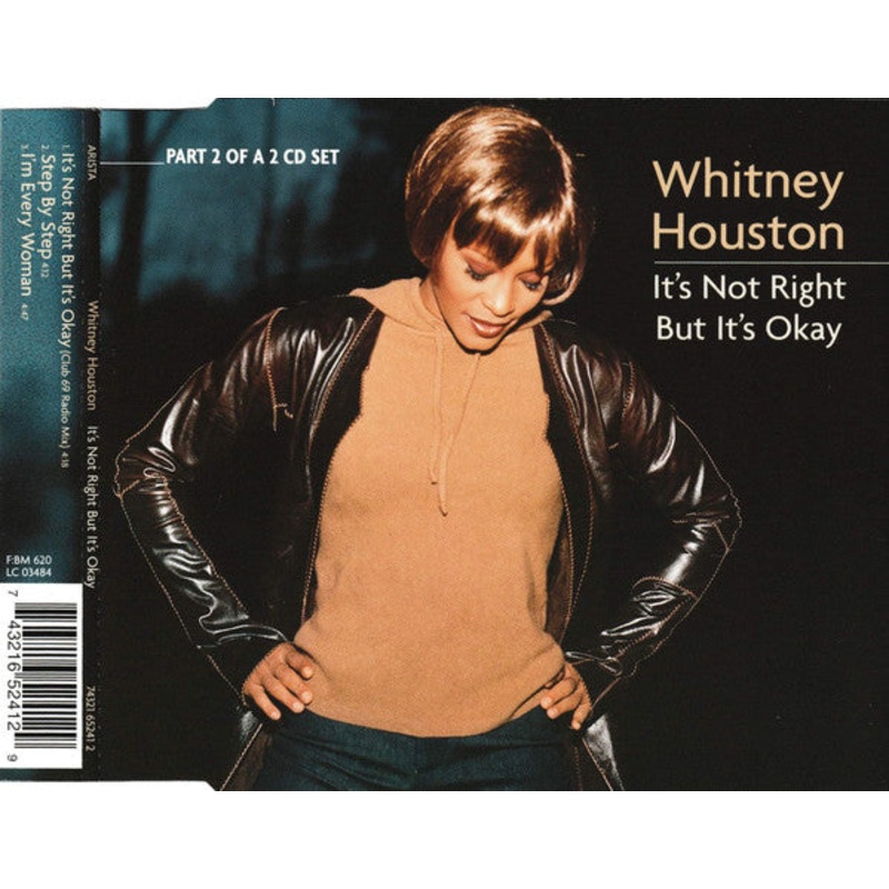 Whitney Houston – It’s Not Right But It’s Okay (CD, Single, CD2) (Very Good (VG))