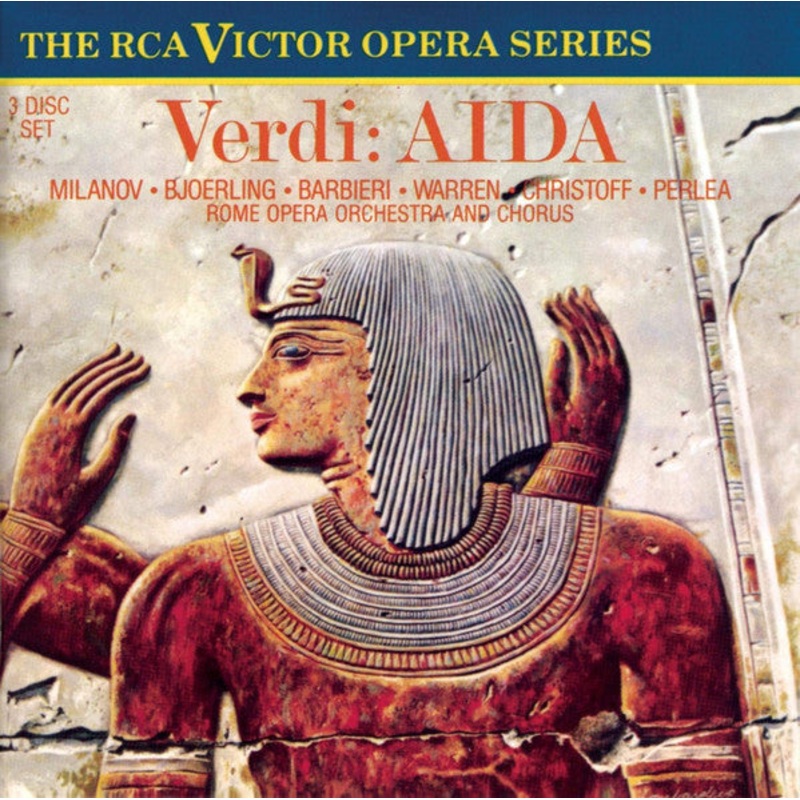 Giuseppe Verdi / Zinka Milanov  Jussi Bjrling  Fedora Barbieri  Leonard Warren  Boris Christoff  Jonel Perlea  Orchestra Del Teatro Dell’Opera Di Roma And Coro Del Teatro Dell’Opera Di Roma – Aida (3xCD, Album, Mono, RM + Box, RE) (Ver