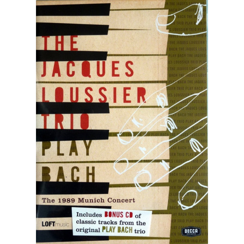 Jacques Loussier Trio – Play Bach – The 1989 Munich Concert (DVD-V, NTSC + CD) (Fair (F))
