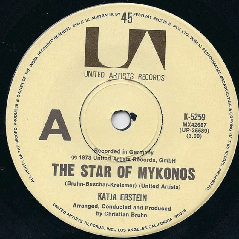 Katja Ebstein – The Star Of Mykonos (7, Single) (Very Good (VG))