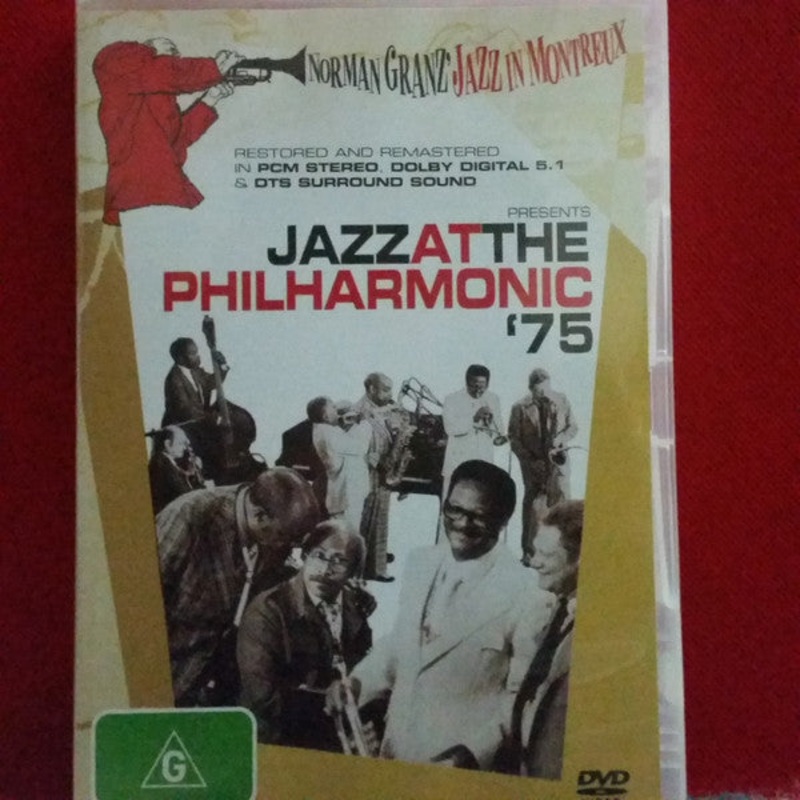 Norman Granz, Benny Carter, Clark Terry, Zoot Sims, Roy Eldridge, Joe Pass, Tommy Flanagan, Bobby Durham – Jazz At The Philharmonic ’75 (DVD-V, RM, Multichannel, PAL, Reg) (Very Good Plus (VG+))