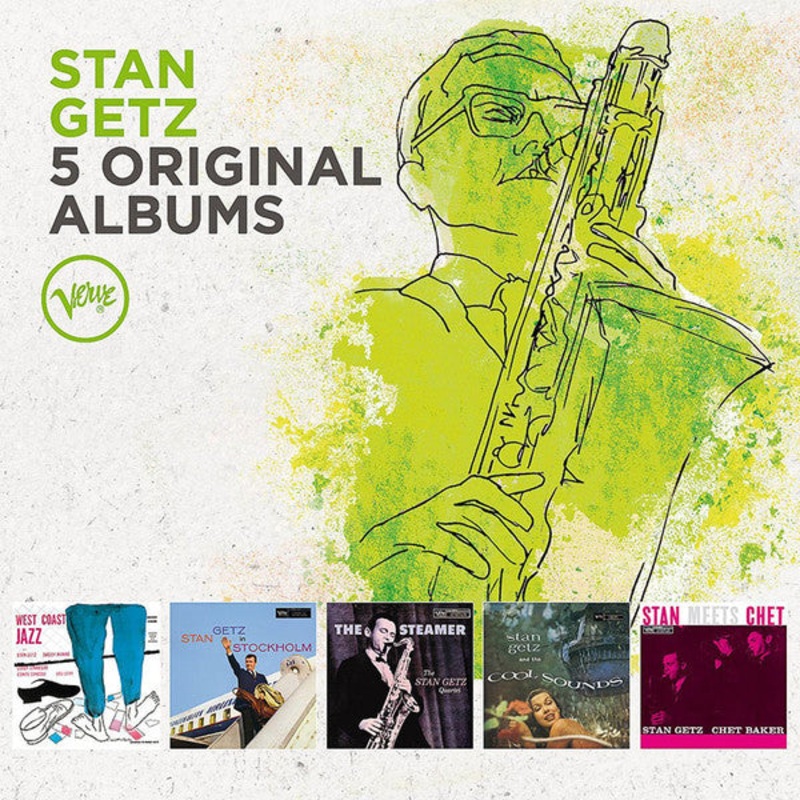 Stan Getz – 5 Original Albums (5xCD, Album, Mono, RE + Box, Comp) (Very Good Plus (VG+))