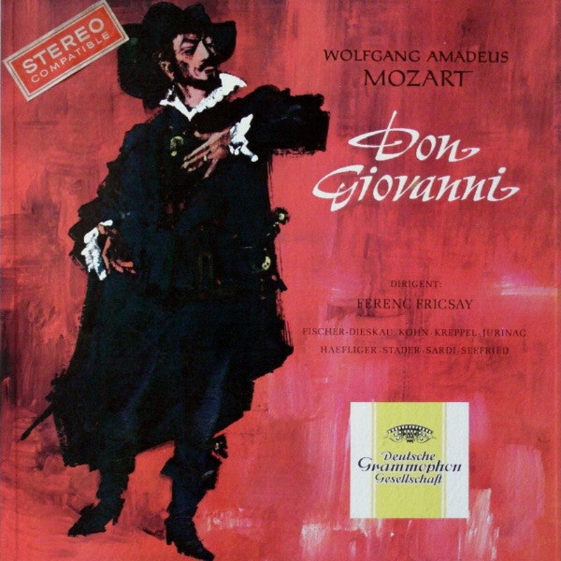 Wolfgang Amadeus Mozart – Ferenc Fricsay  Fischer-Dieskau*  Kohn*  Kreppel*  Jurinac*  Haefliger*  Stader*  Sardi*  Seefried* – Don Giovanni (3xLP + Box) (Very Good Plus (VG+))