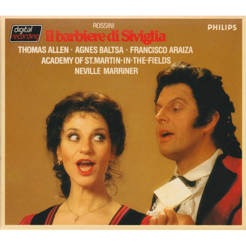 Gioacchino Rossini  Thomas Allen  Agnes Baltsa  Francisco Araiza  The Academy Of St. Martin-in-the-Fields  Sir Neville Marriner – Il Barbiere Di Siviglia (3xCD, Album, Blu + Box) (Very Good (VG))