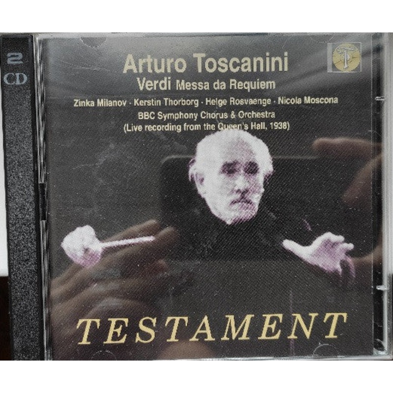 Giuseppe Verdi, Arturo Toscanini, Zinka Milanov, Kerstin Thorborg, Helge Roswaenge, BBC Choral Society, BBC Symphony Orchestra – Messa Da Requiem  (2xCD, Comp, Mono + Box) (Very Good Plus (VG+))