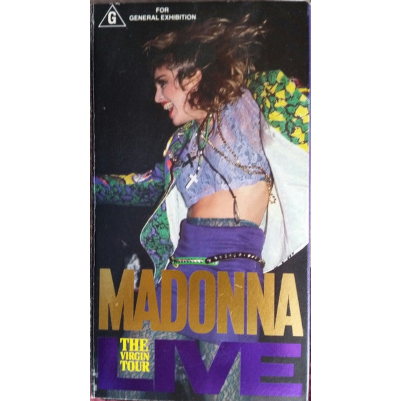 Madonna – Madonna Live (The Virgin Tour) (VHS, PAL) (Very Good Plus (VG+))