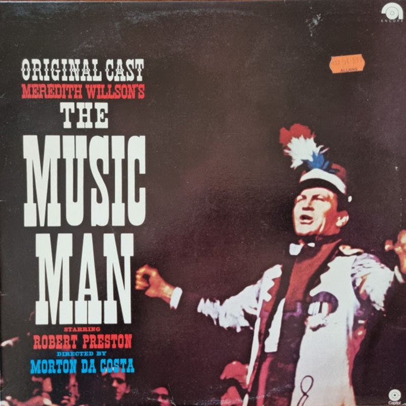 Meredith Willson – The Music Man – Original Broadway Cast (LP, Album) (Good Plus (G+))