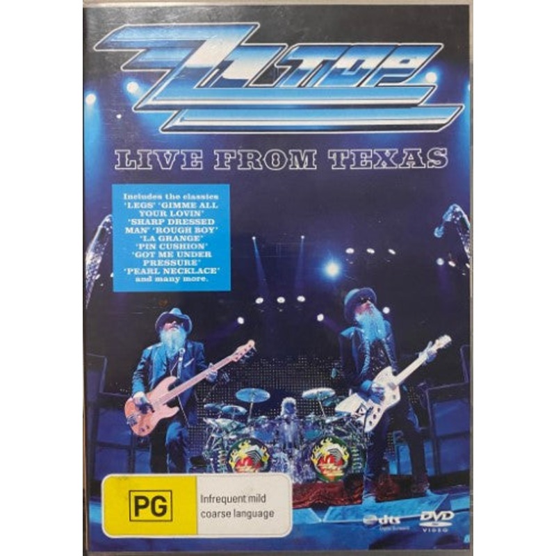 ZZ Top – Live From Texas (DVD-V, Multichannel, PAL, All) (Mint (M))