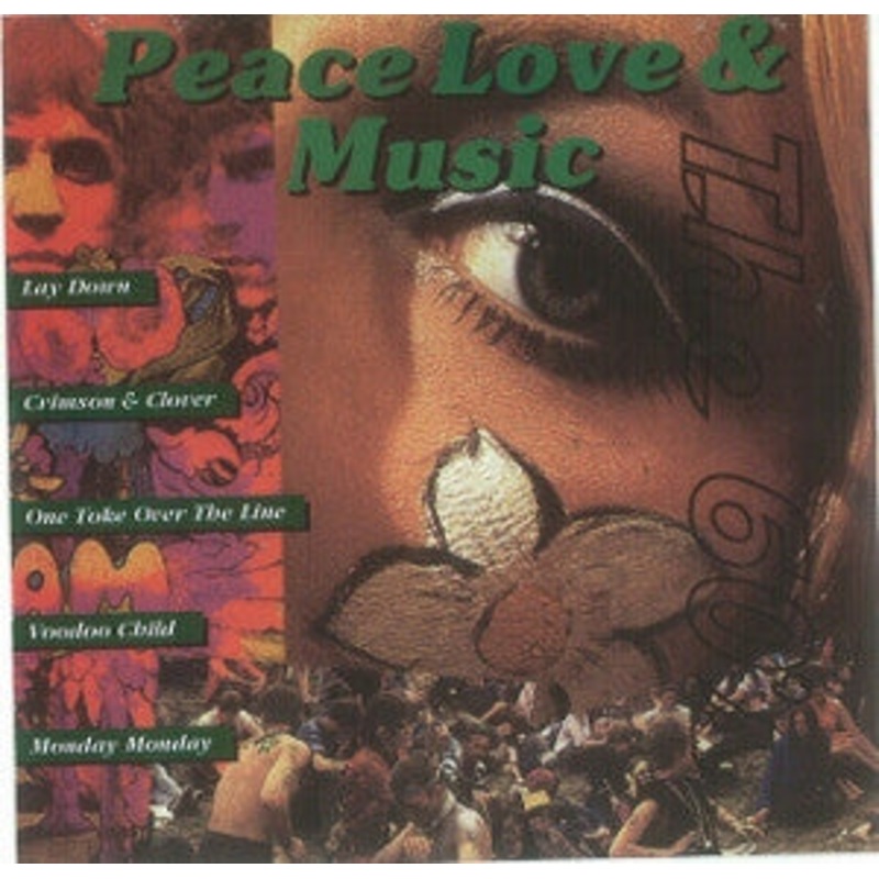 Various – Peace Love & Music (CD, Comp) (Fair (F))