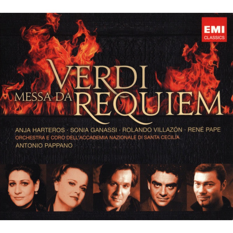 Giuseppe Verdi – Anja Harteros, Sonia Ganassi, Rolando Villazn, Ren Pape, Orchestra dell’Accademia Nazionale di Santa Cecilia, Antonio Pappano – Messa Da Requiem (2xCD, Album) (Mint (M))