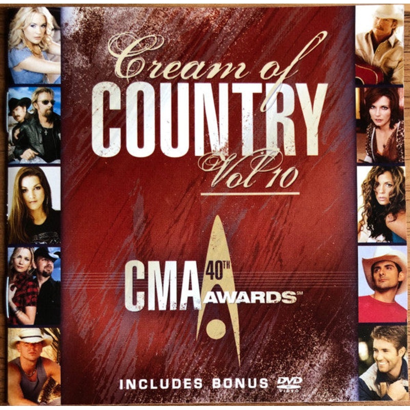 Various – Cream Of Country Vol 10 – 40th CMA Awards (CD, Comp + DVD-V, Comp, PAL, All) (Very Good Plus (VG+))