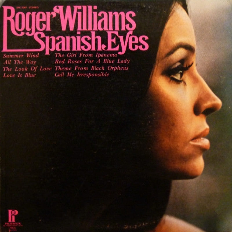 Roger Williams  – Spanish Eyes (LP, Album, RE) (Good Plus (G+))
