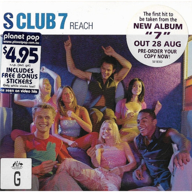 S Club 7 – Reach (CD, Single, Enh, Car) (Very Good Plus (VG+))