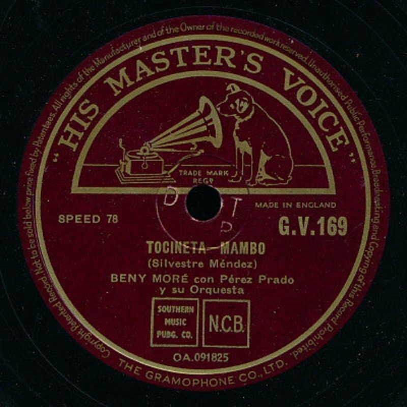 Beny Mor Con Perez Prado And His Orchestra – Tocineta / Ana Mara (Shellac, 10) (Very Good (VG))